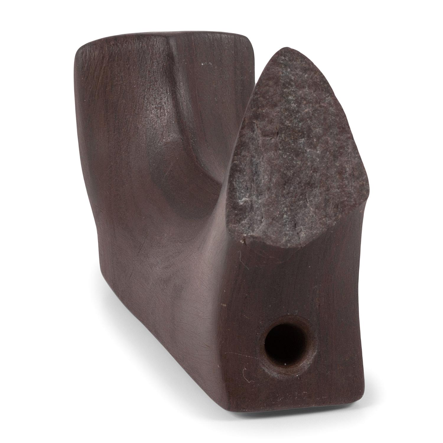 A Banded Red Slate Headless Birdstone