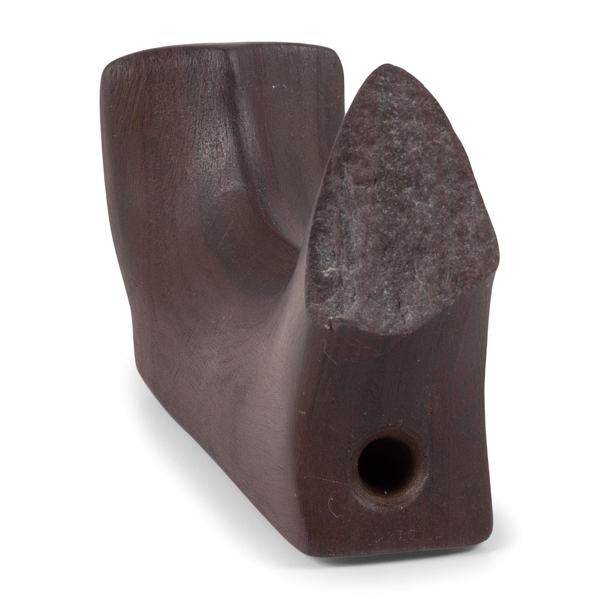A Banded Red Slate Headless Birdstone