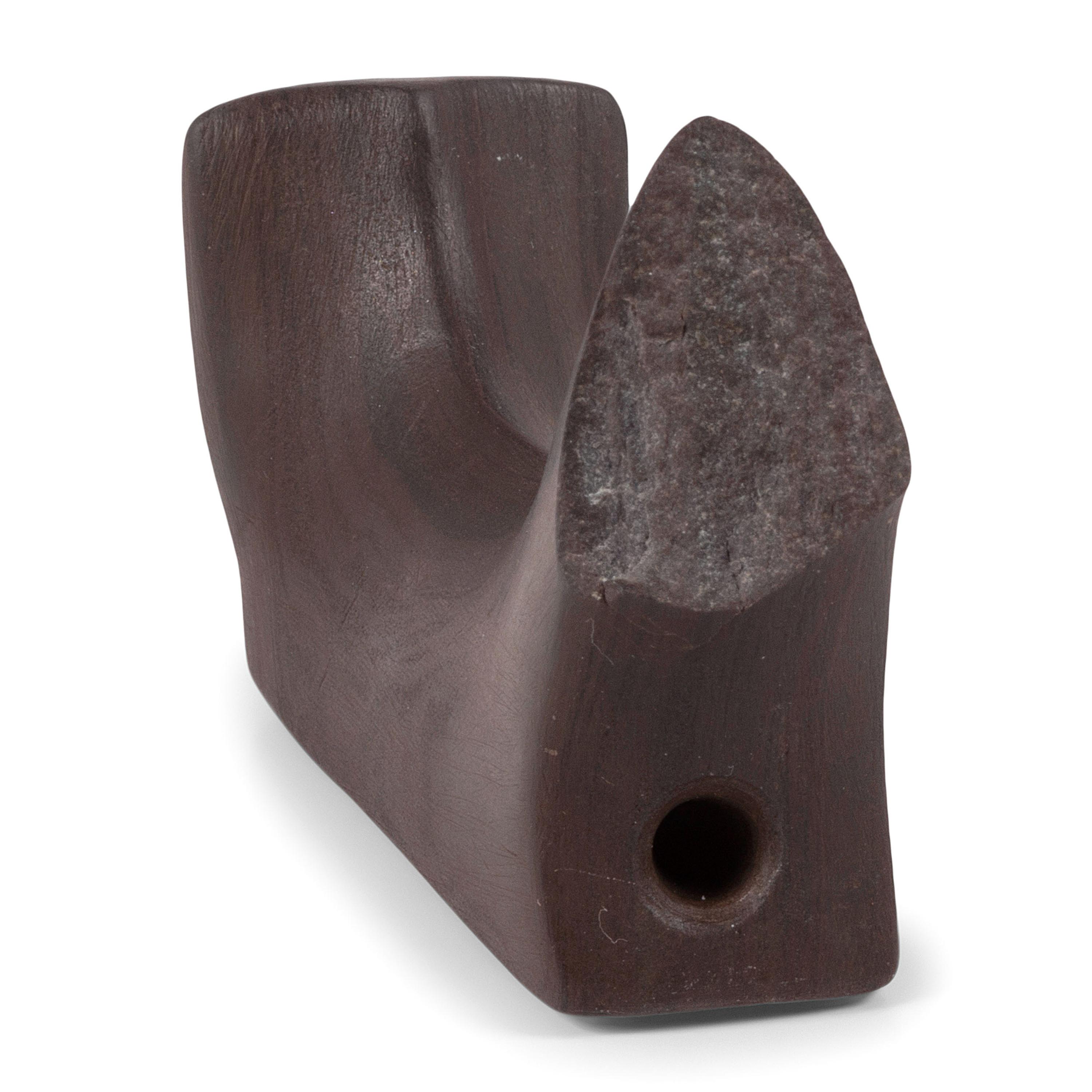 A Banded Red Slate Headless Birdstone