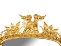 A Classical Style Giltwood Over Mantle Mirror