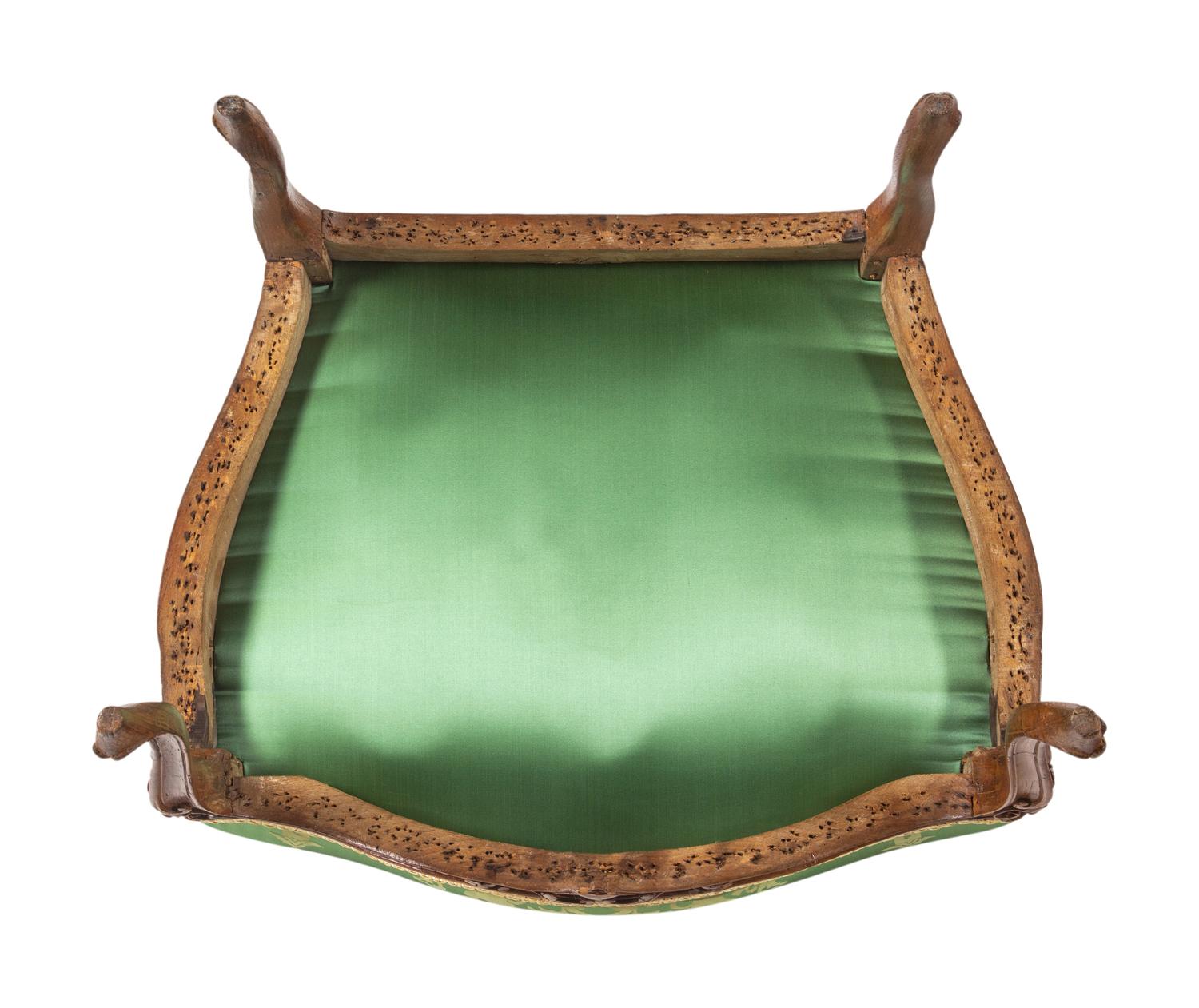 A Pair of Louis XV Beechwood Fauteuils