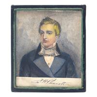 American School, 19th Century — Portrait Miniature of Rev. Thomas Wickes. Punnett as a Young Man (1834-1907)