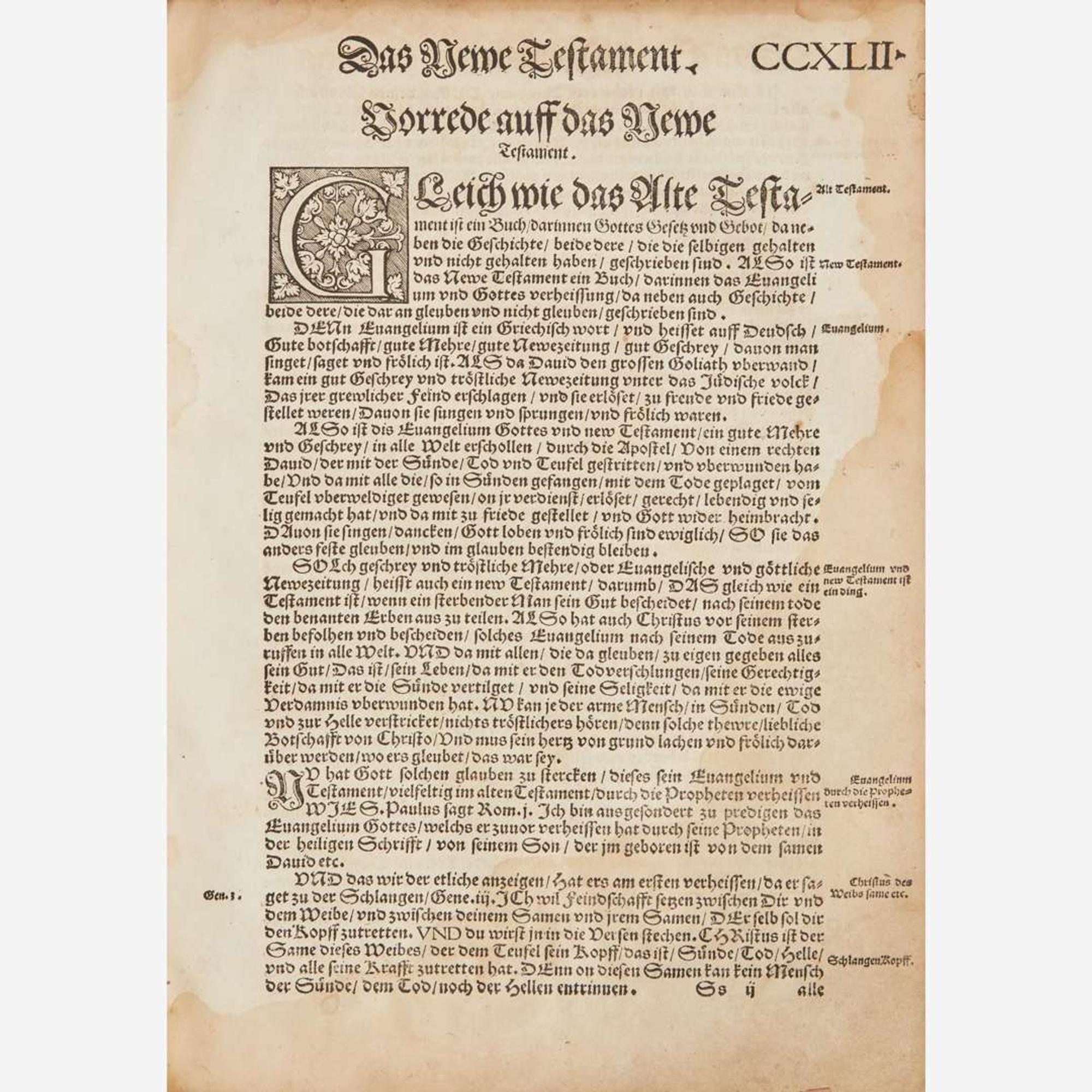 [Early Printing] Luth(er)., Mart(in). Die Propheten alle Deudsch...