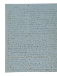 [ENSLAVEMENT] 1839 letter ref. death of wealthy slave owner George Pollock and his holdings in NC.