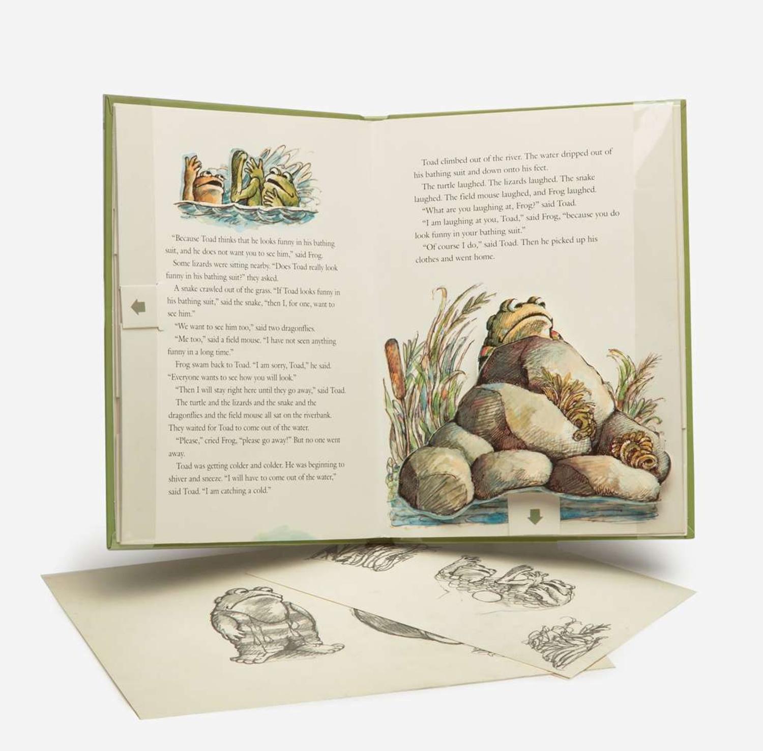 [Children's & Illustrated] Lobel, Arnold Sketches for The Frog and Toad Pop-Up Book