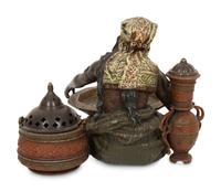 An Austrian Cold Painted Bronze Standish