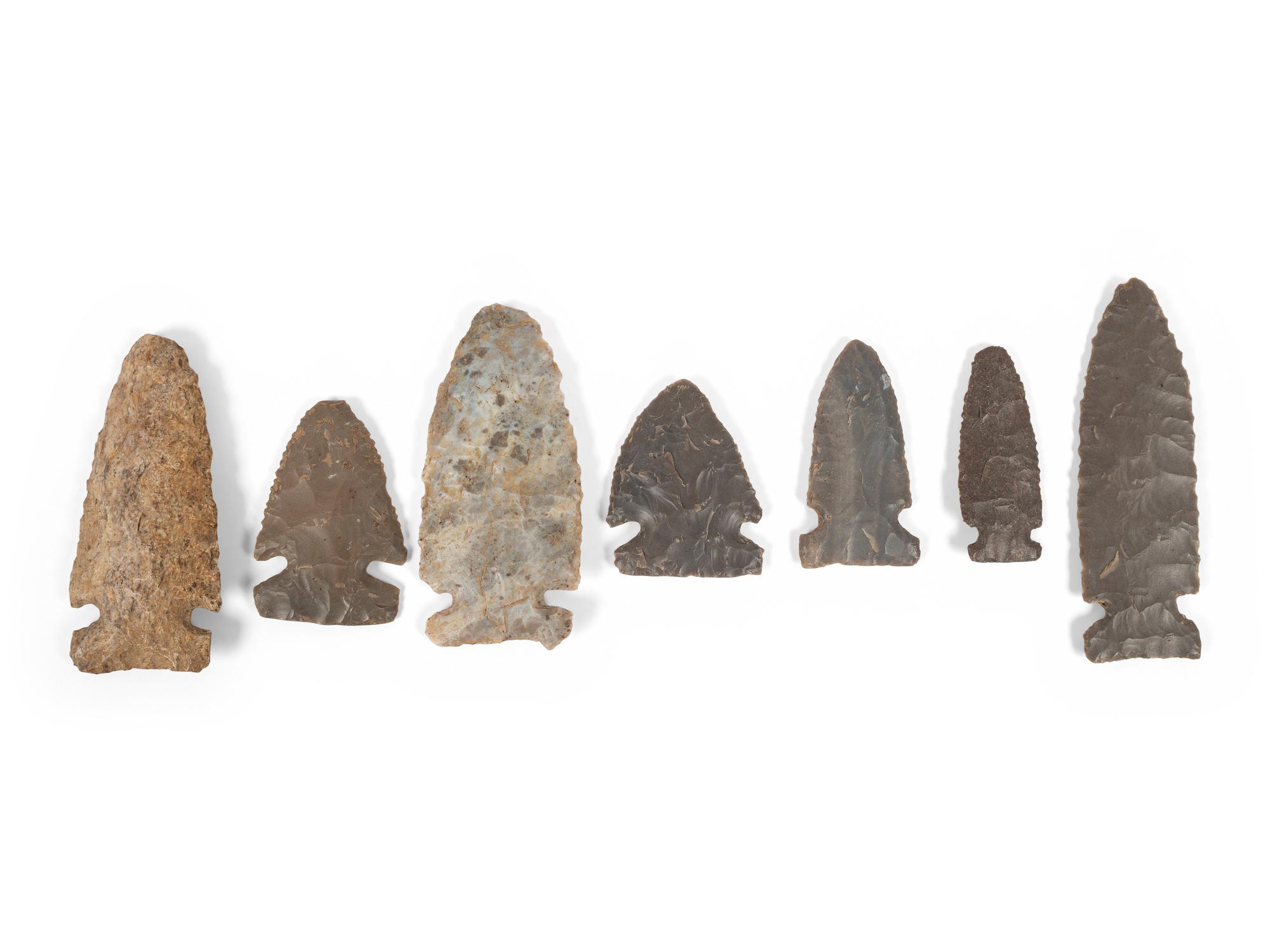 A Group of Side Notched Points