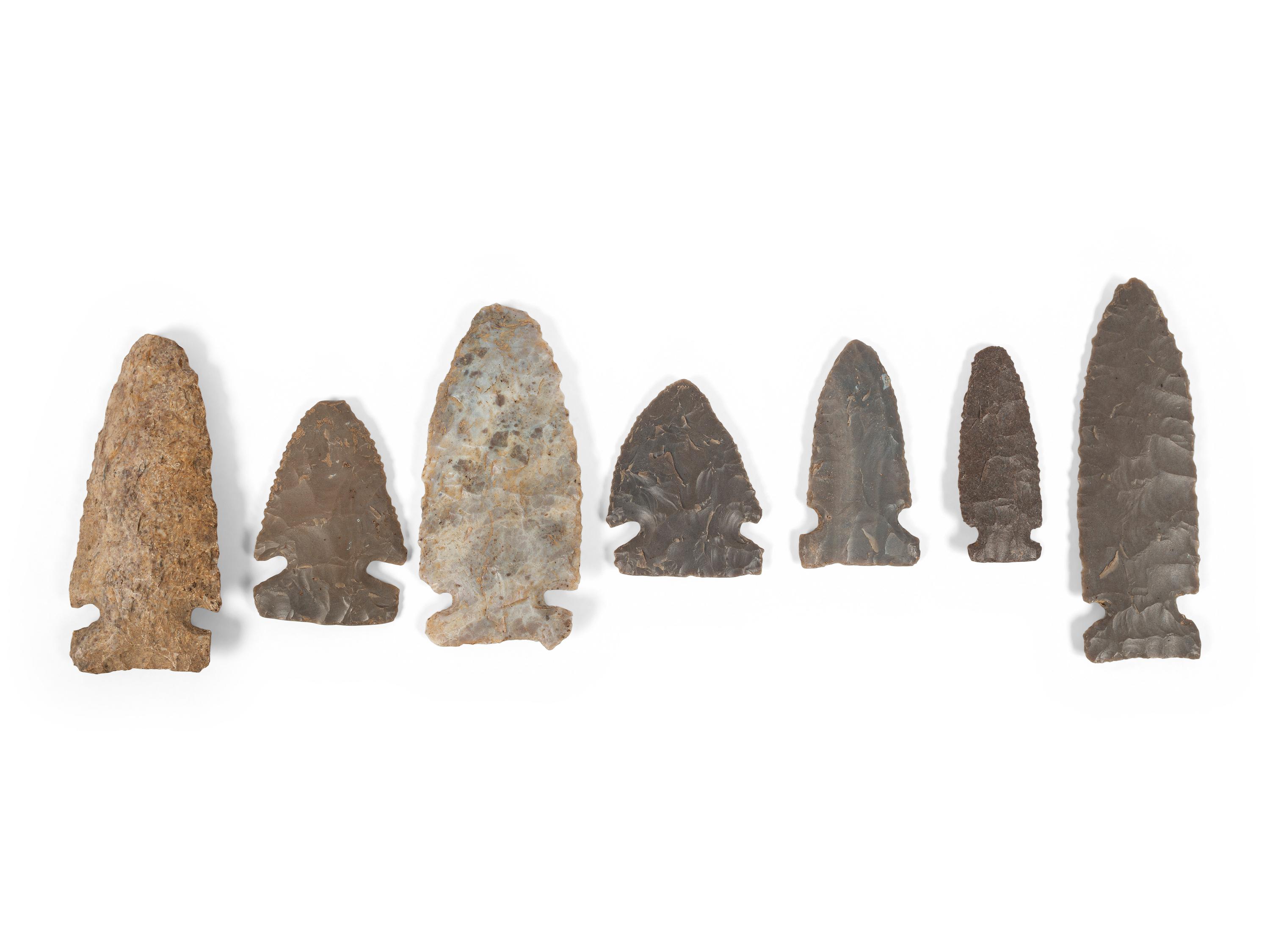 A Group of Side Notched Points