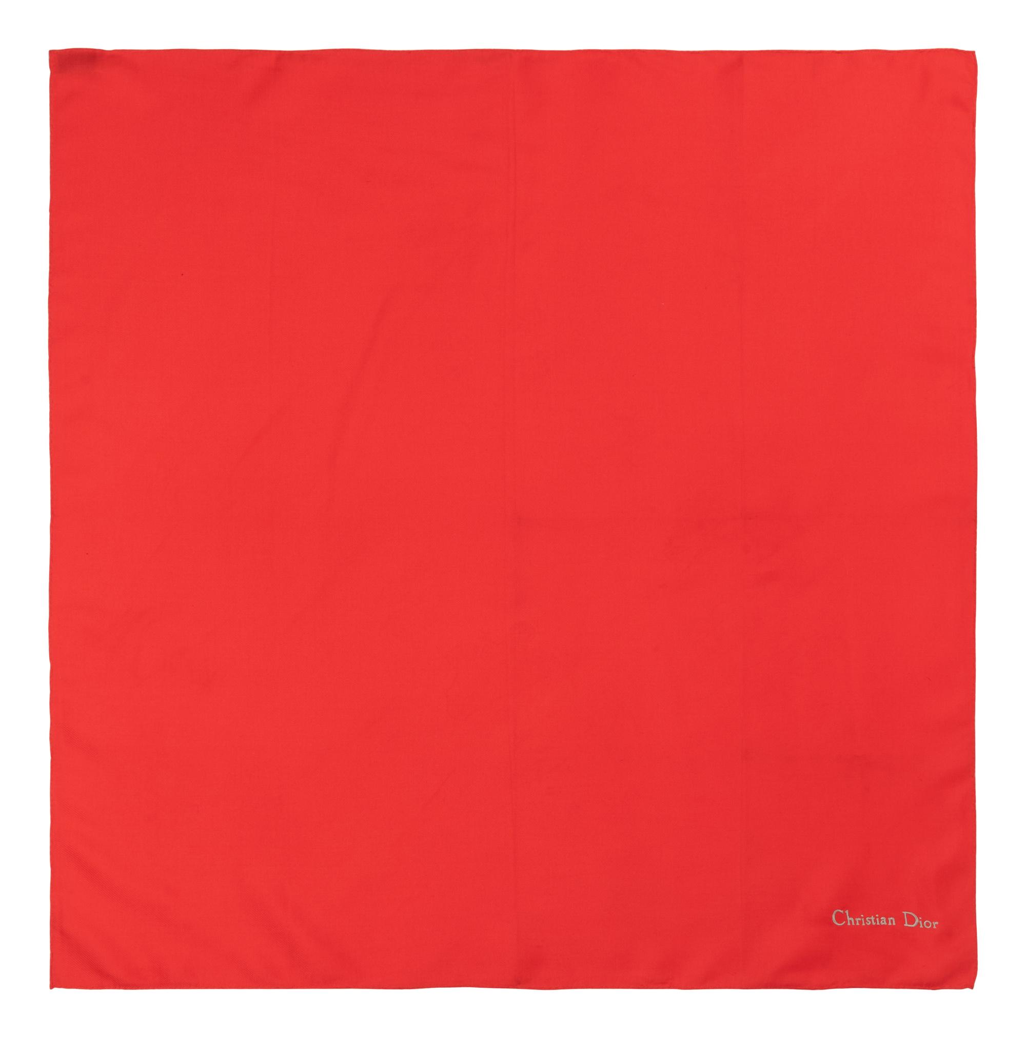 Six Silk Scarves: Three Yves Saint Laurent, One Valentino, and One Chanel, 1980-2000s