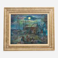 David Burliuk (American/Ukrainian, 1882–1967) Yacht Basin