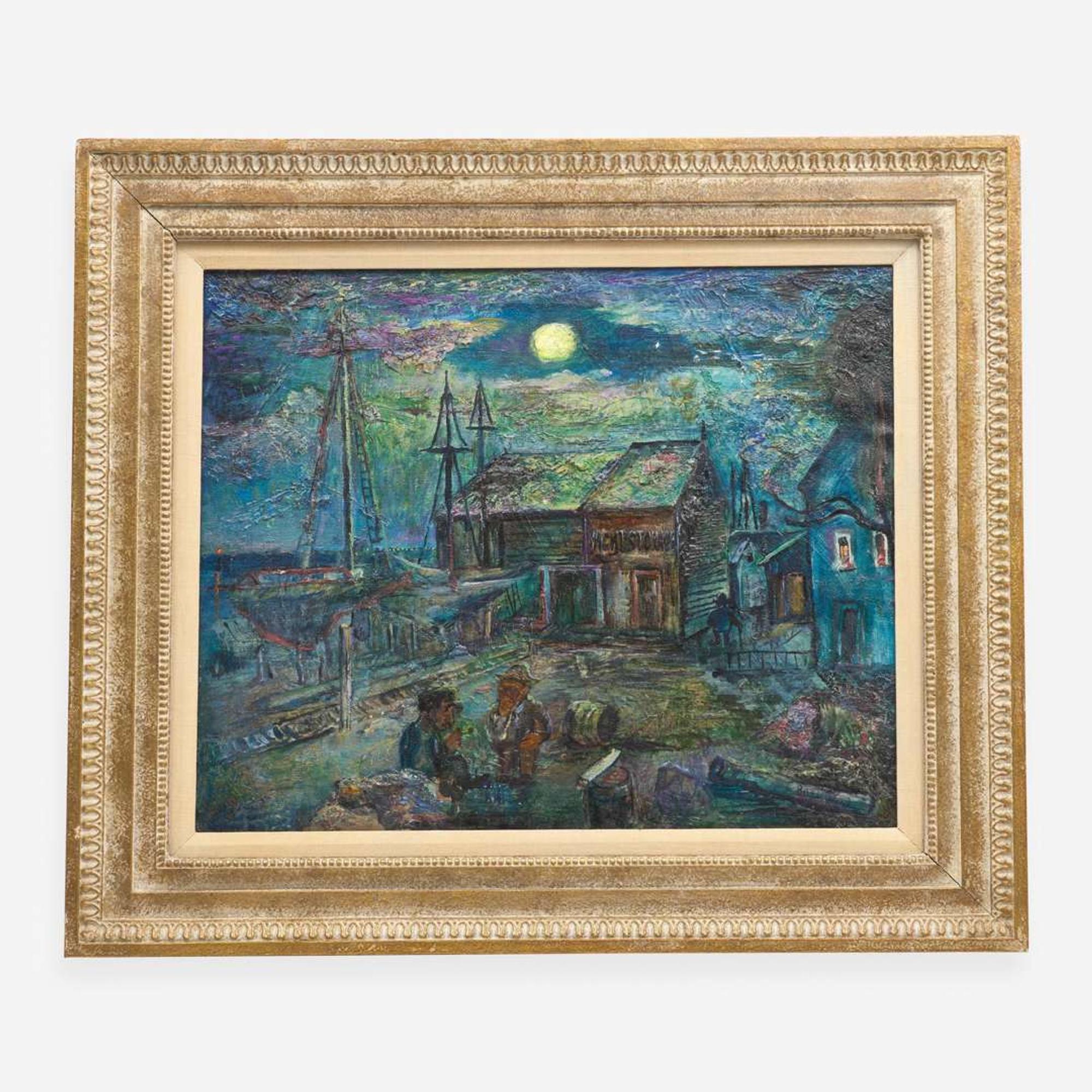 David Burliuk (American/Ukrainian, 1882–1967) Yacht Basin