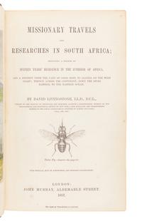 LIVINGSTONE, David (1813-1873). Missionary Travels and Researches in South Africa . London: John Murray, 1857.