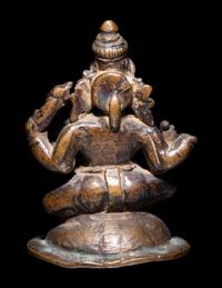 An Indian Bronze Figure of Ganesha