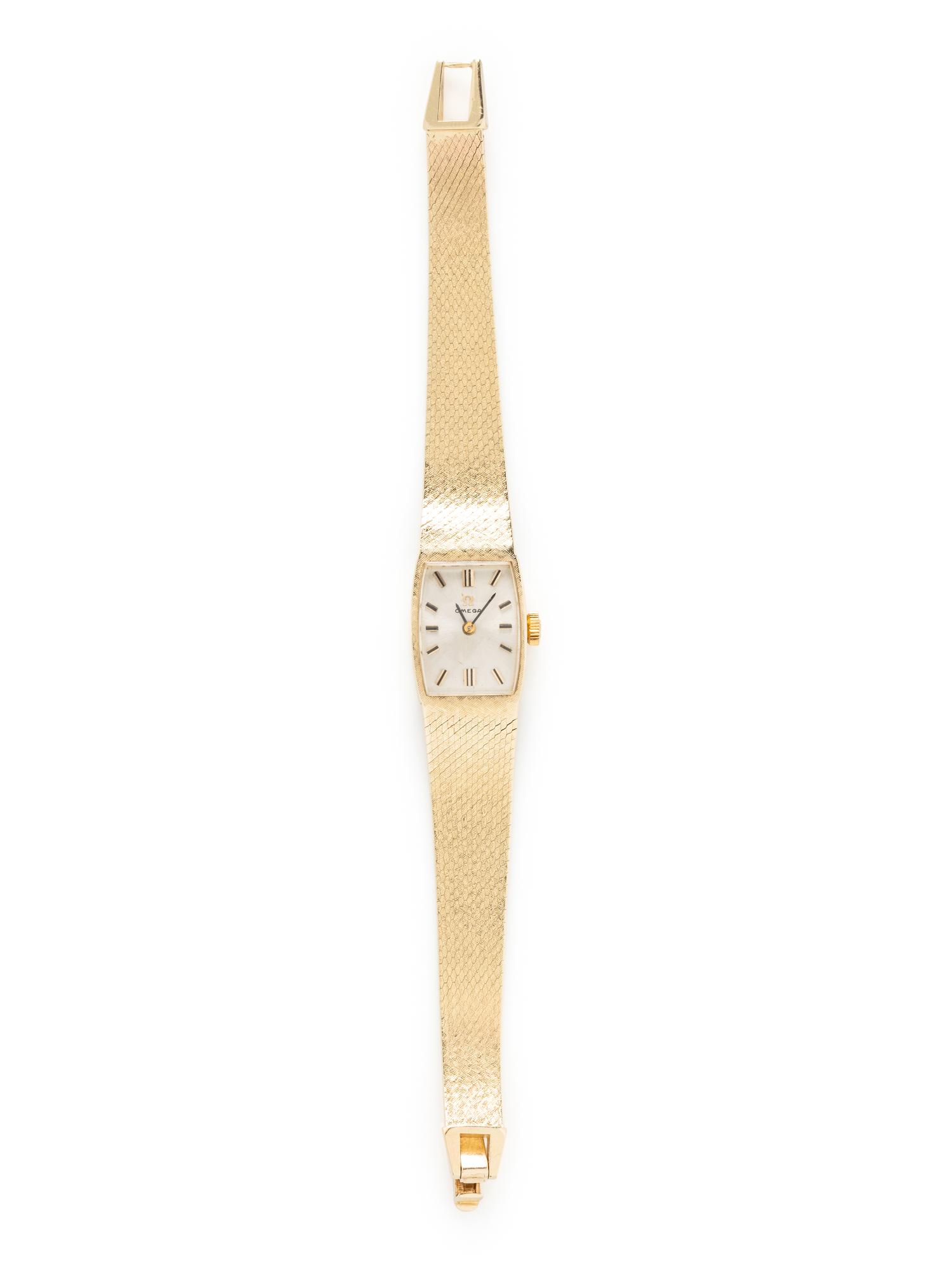 OMEGA, 14K YELLOW GOLD WATCH