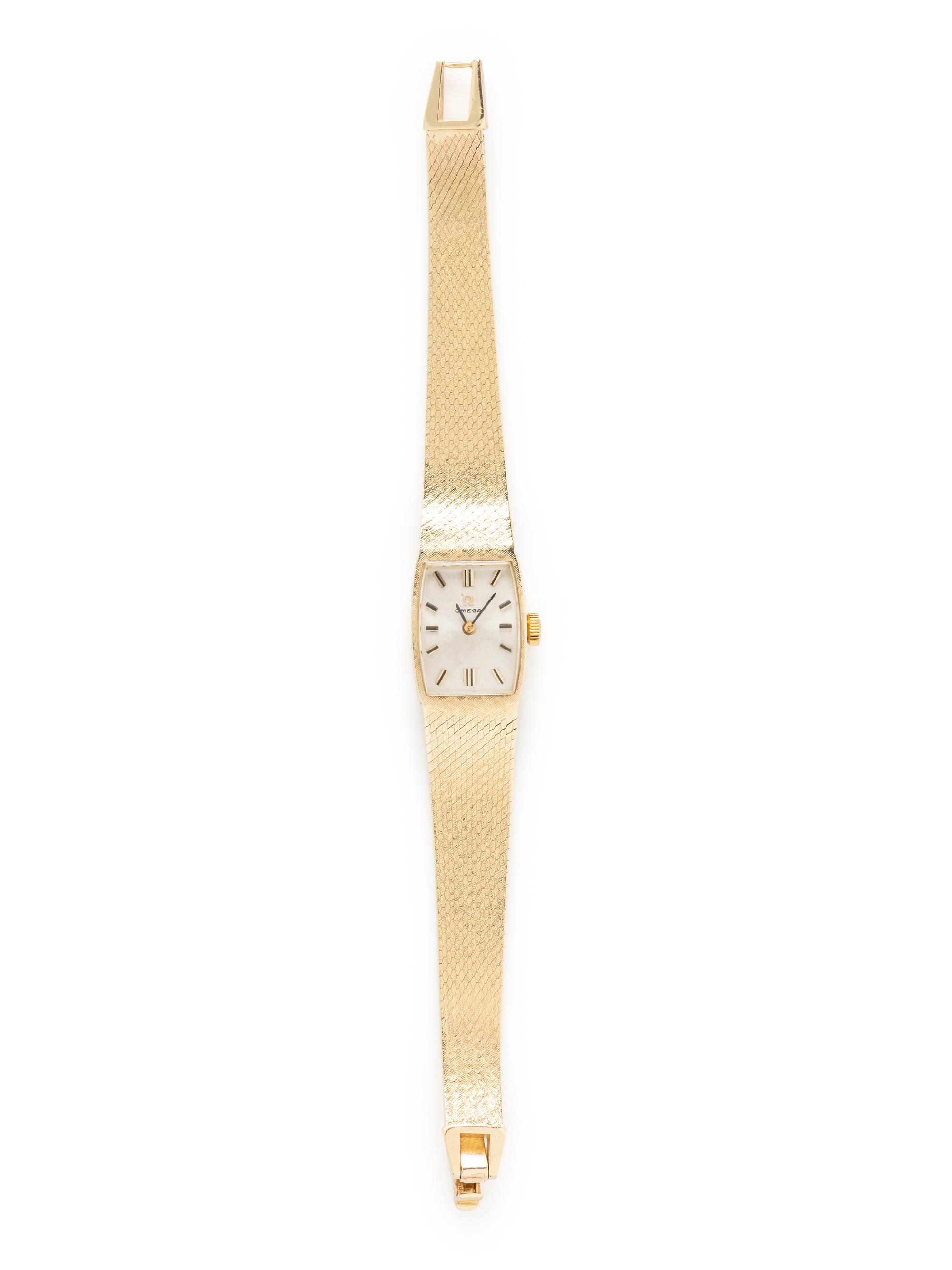 OMEGA, 14K YELLOW GOLD WATCH