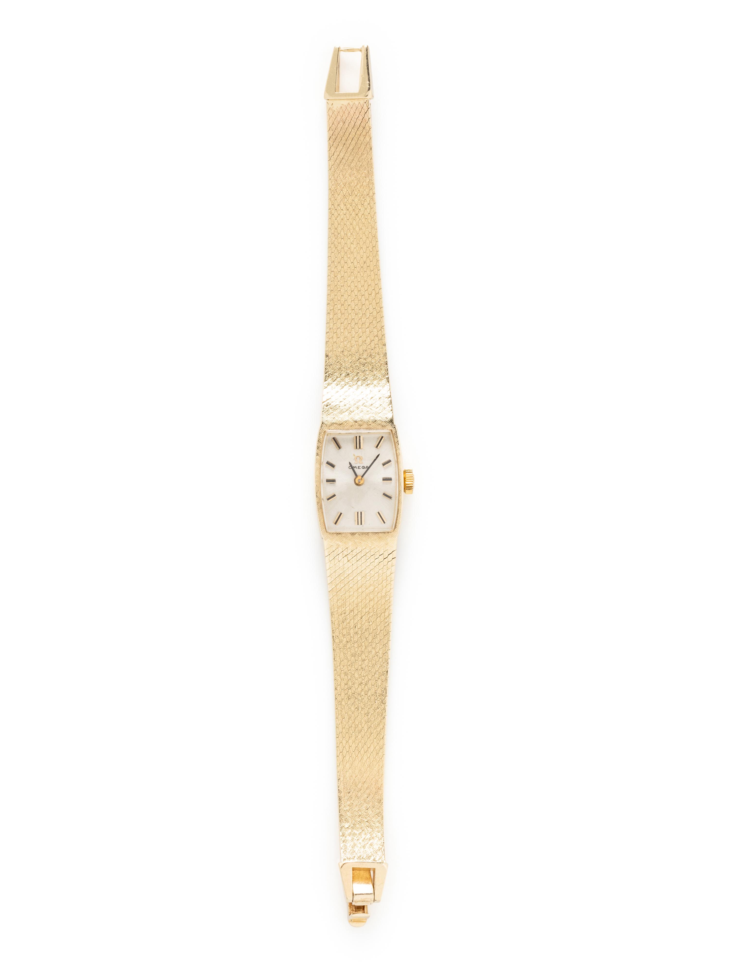 OMEGA, 14K YELLOW GOLD WATCH