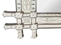 A Venetian Etched Glass Mirror