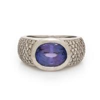 H. Stern, Tanzanite, Diamond, and White Gold Ring