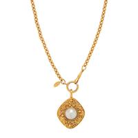 Chanel, Gripoix Pearl-Set Pendant Necklace
