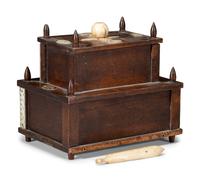 A Scrimshaw Decorated Sewing Box