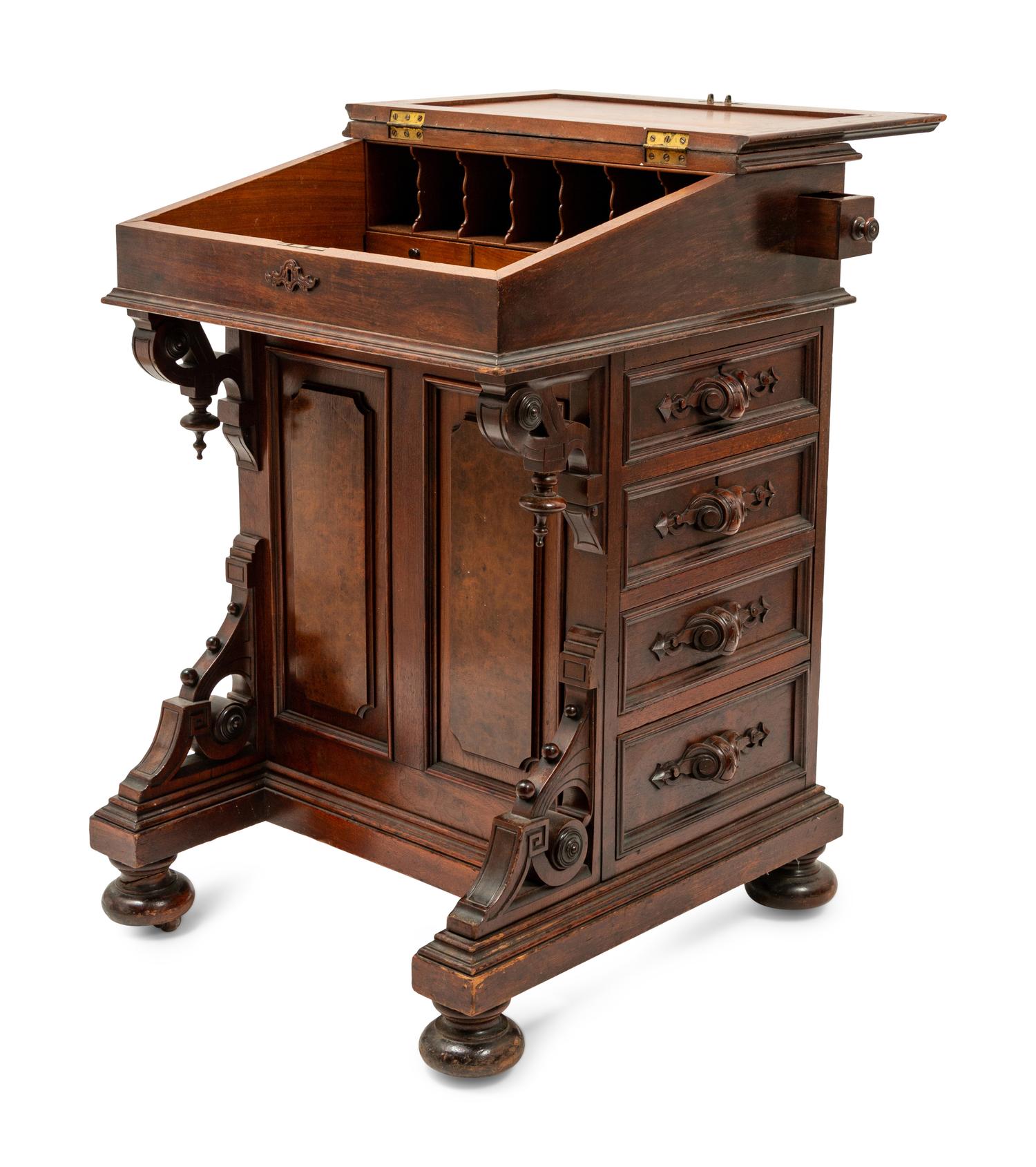 A Victorian Davenport Writing Desk