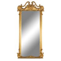 A Continental Style Giltwood Mirror