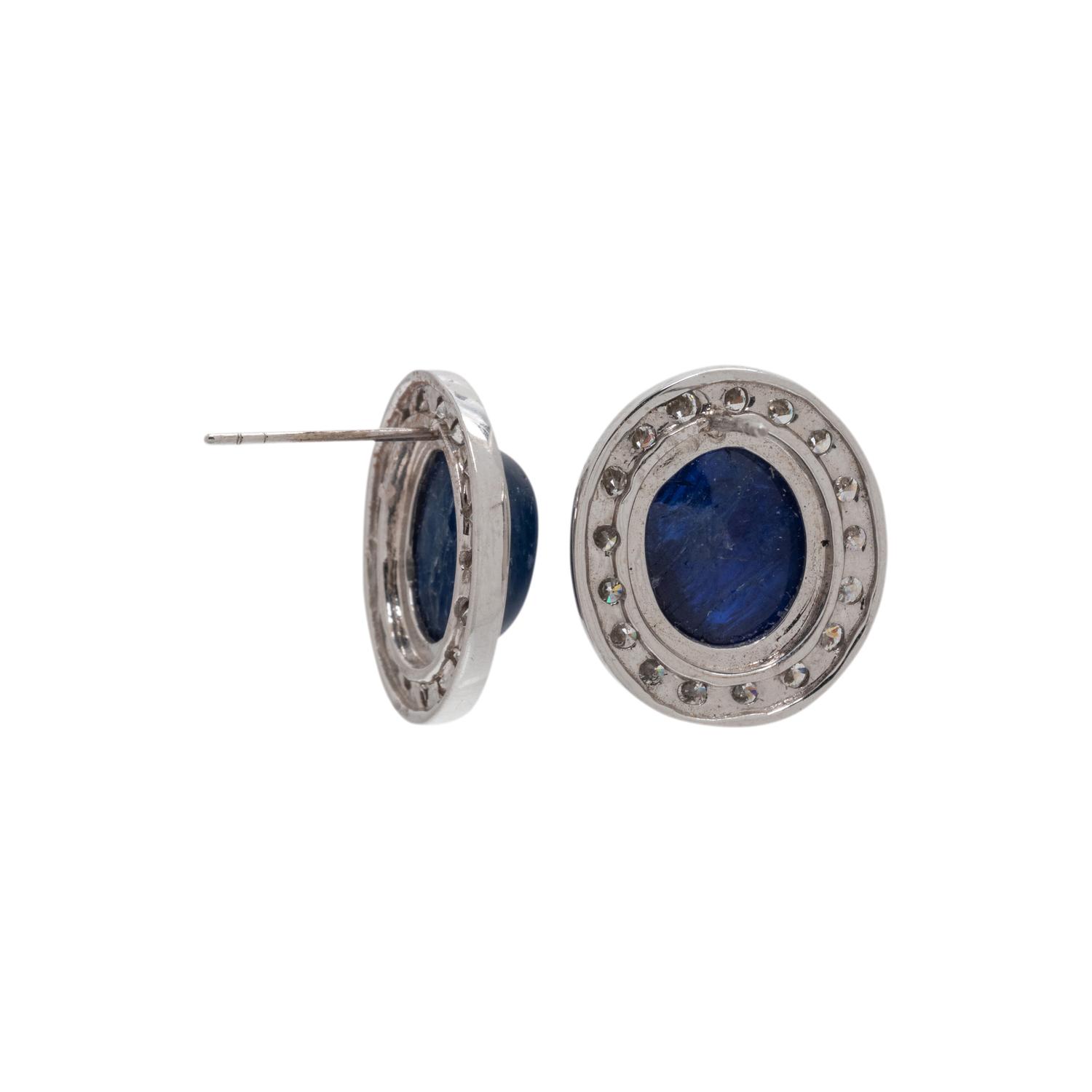 SAPPHIRE AND DIAMOND EARRINGS