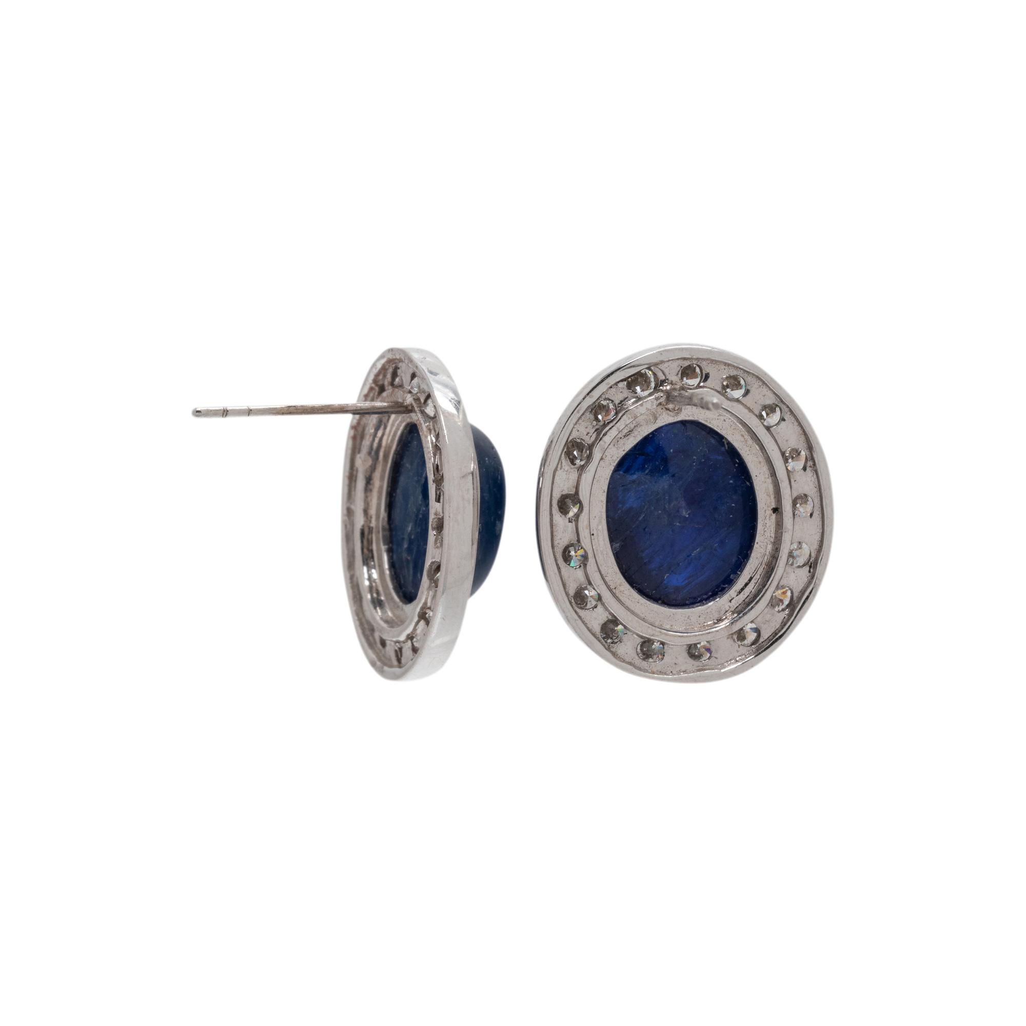 SAPPHIRE AND DIAMOND EARRINGS