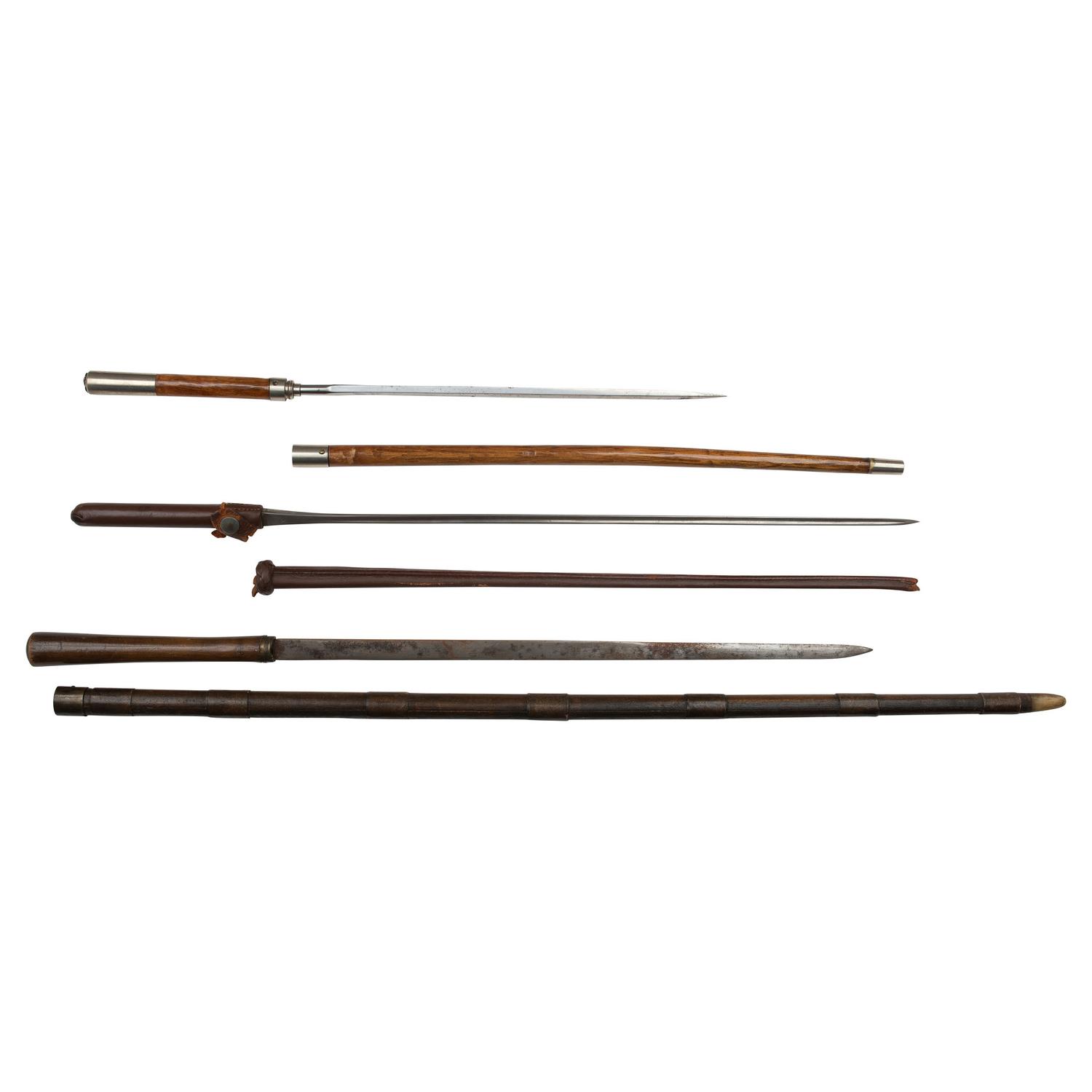 Lot of 3 Martial Swagger Sticks