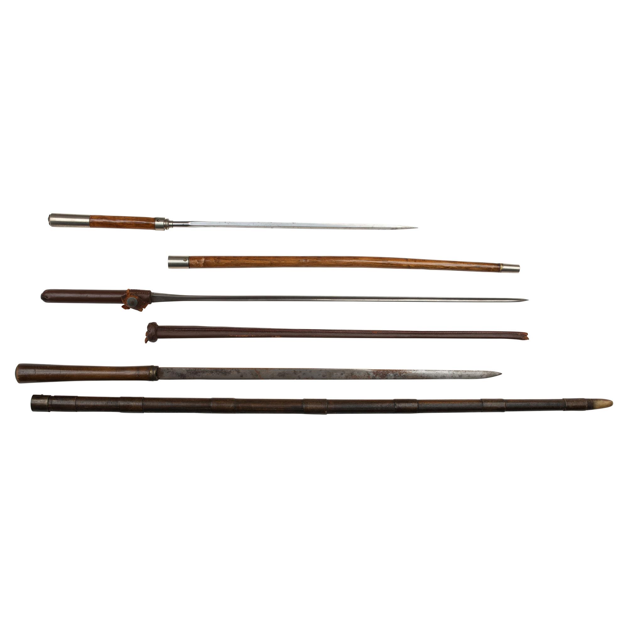 Lot of 3 Martial Swagger Sticks