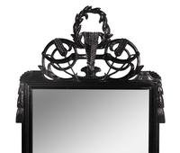 A Directoire Style Black Painted Mirror