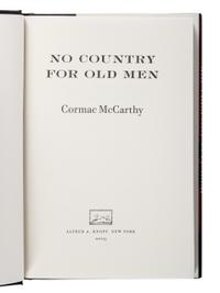McCARTHY, Cormac (1933-2023). A group of 4 FIRST EDITIONS, comprising: