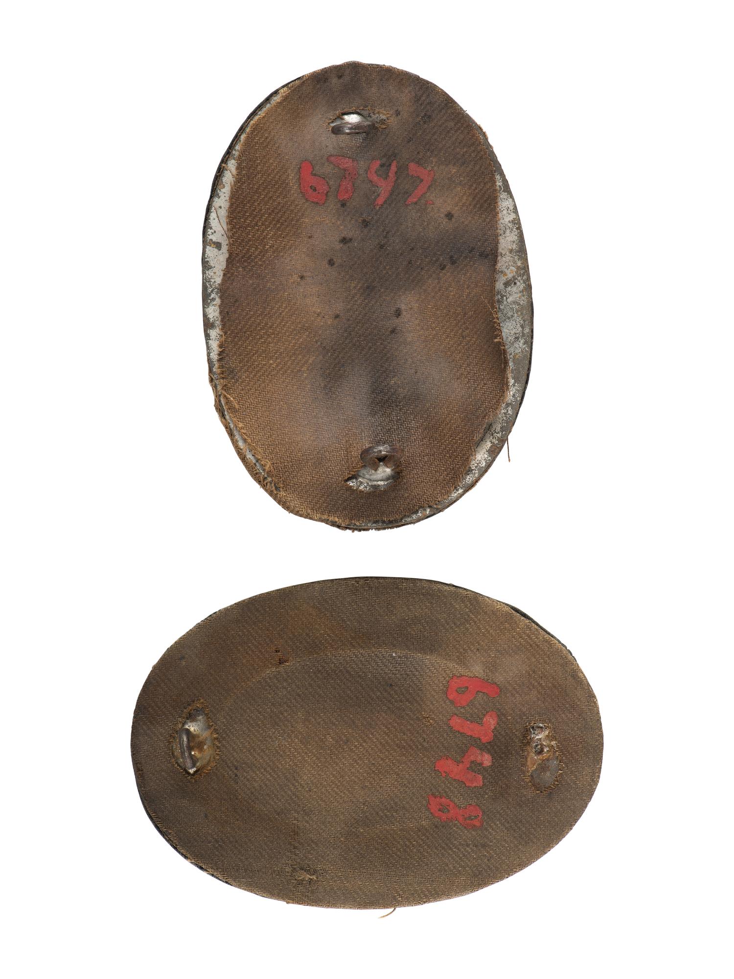 [CIVIL WAR]. A Pair of New Hampshire officer's Hardee hat insignia.