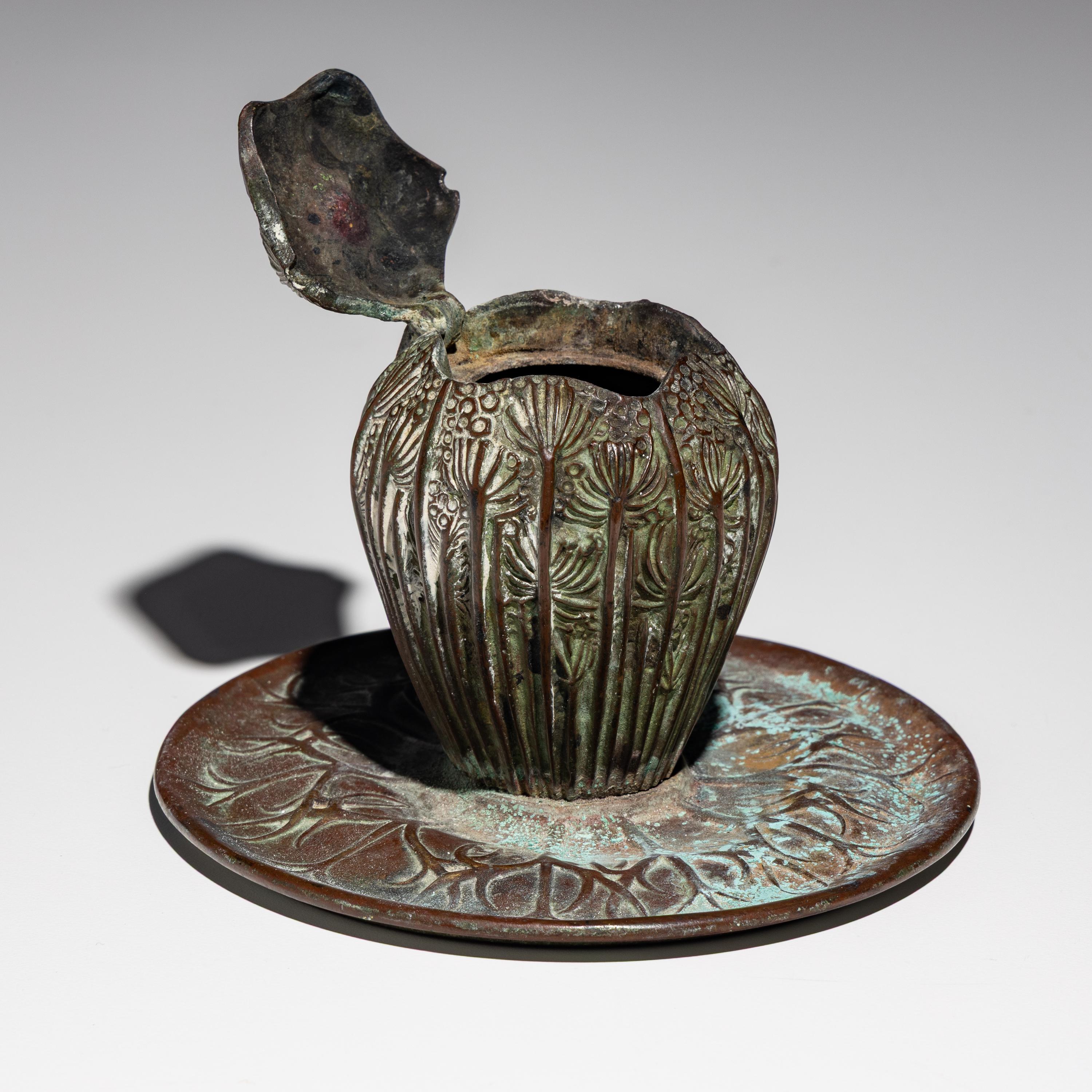 Tiffany Studios New York (American, 1880–1930) — Wild Carrot Inkwell, c. 1902