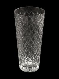 A Cartier Cut Glass Tall Vase and a Wine Cooler