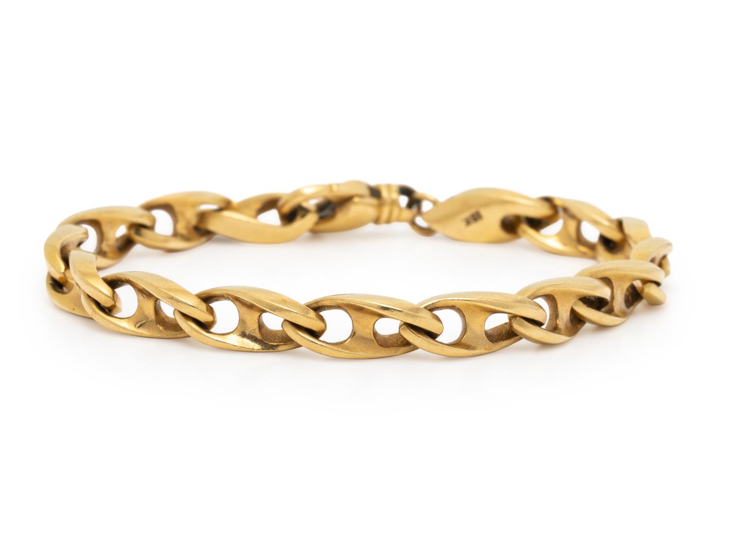 YELLOW GOLD LINK BRACELET