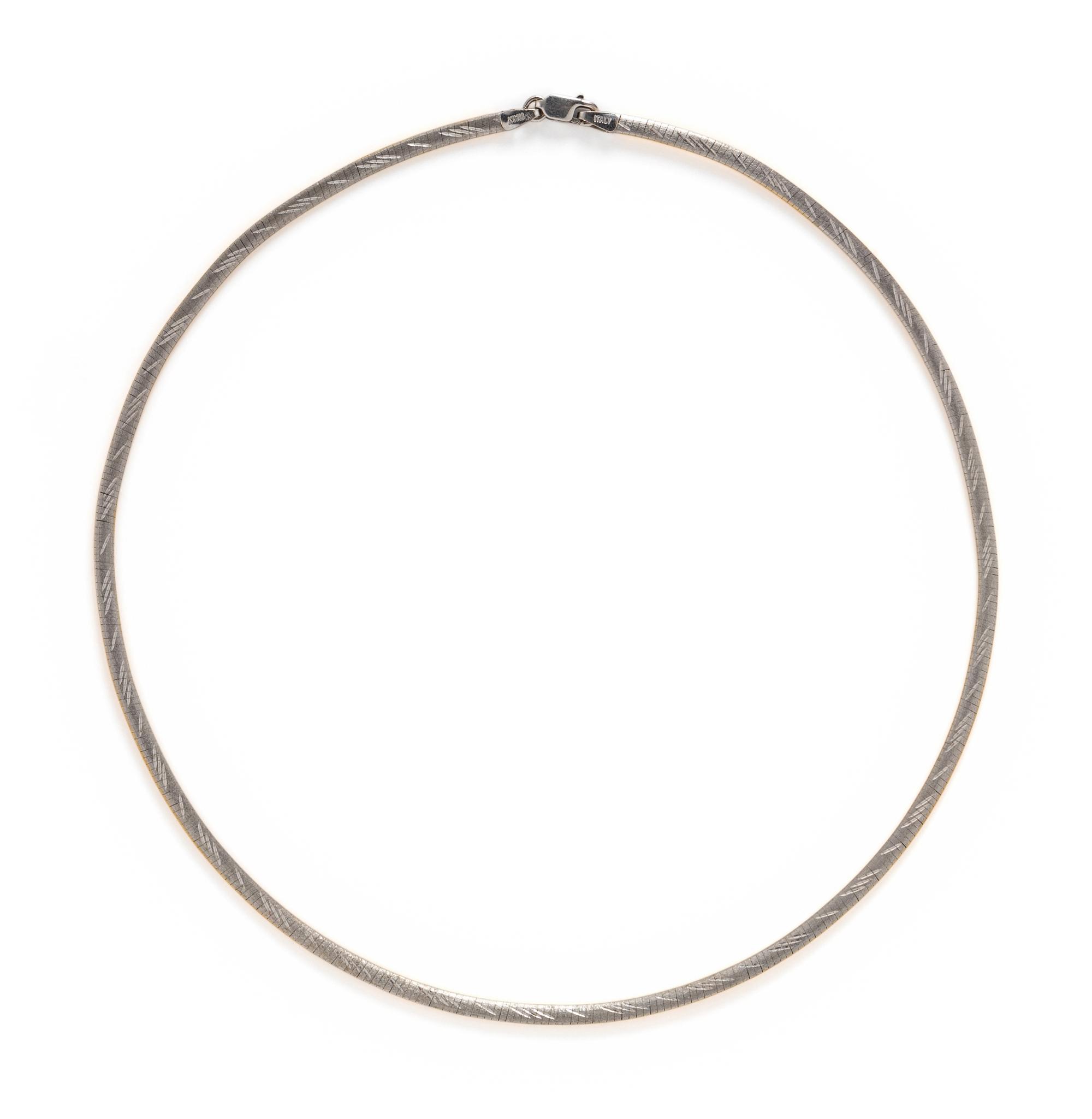 REVERSIBLE BICOLOR GOLD NECKLACE