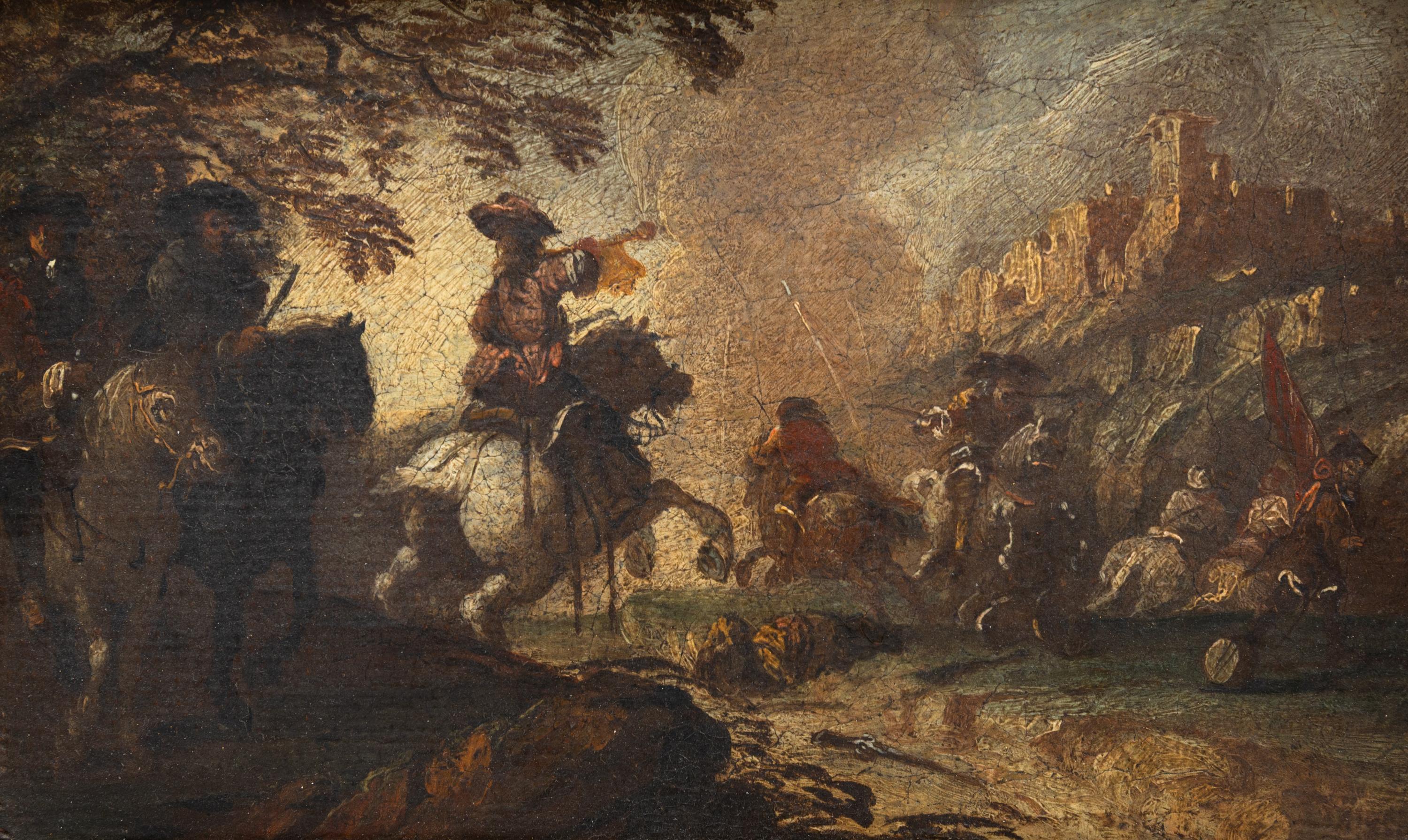 Follower of Francesco Guardi (Italian, 1712-1793) — Battle Scene
