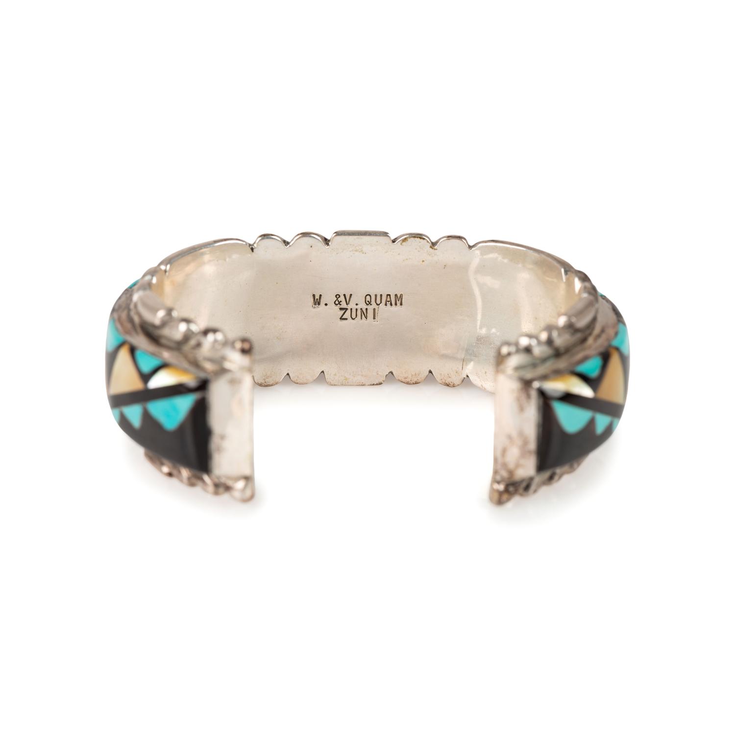 Silver and Mosaic Inlay Jewelry Suite
