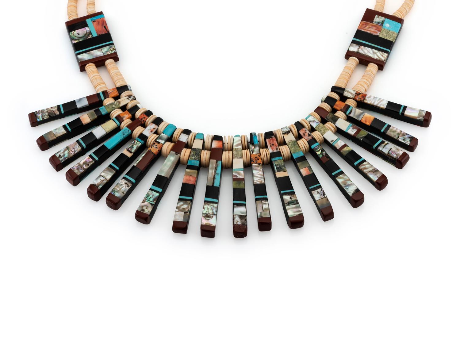 Kewa Mosaic Inlay Necklace
