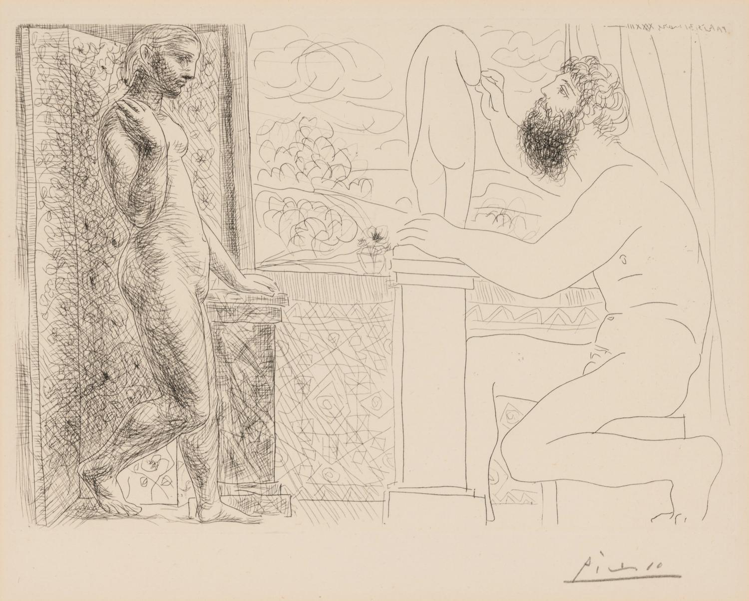 Sculpteur et son Modèle devant une Fenêtre (from La Suite Vollard )