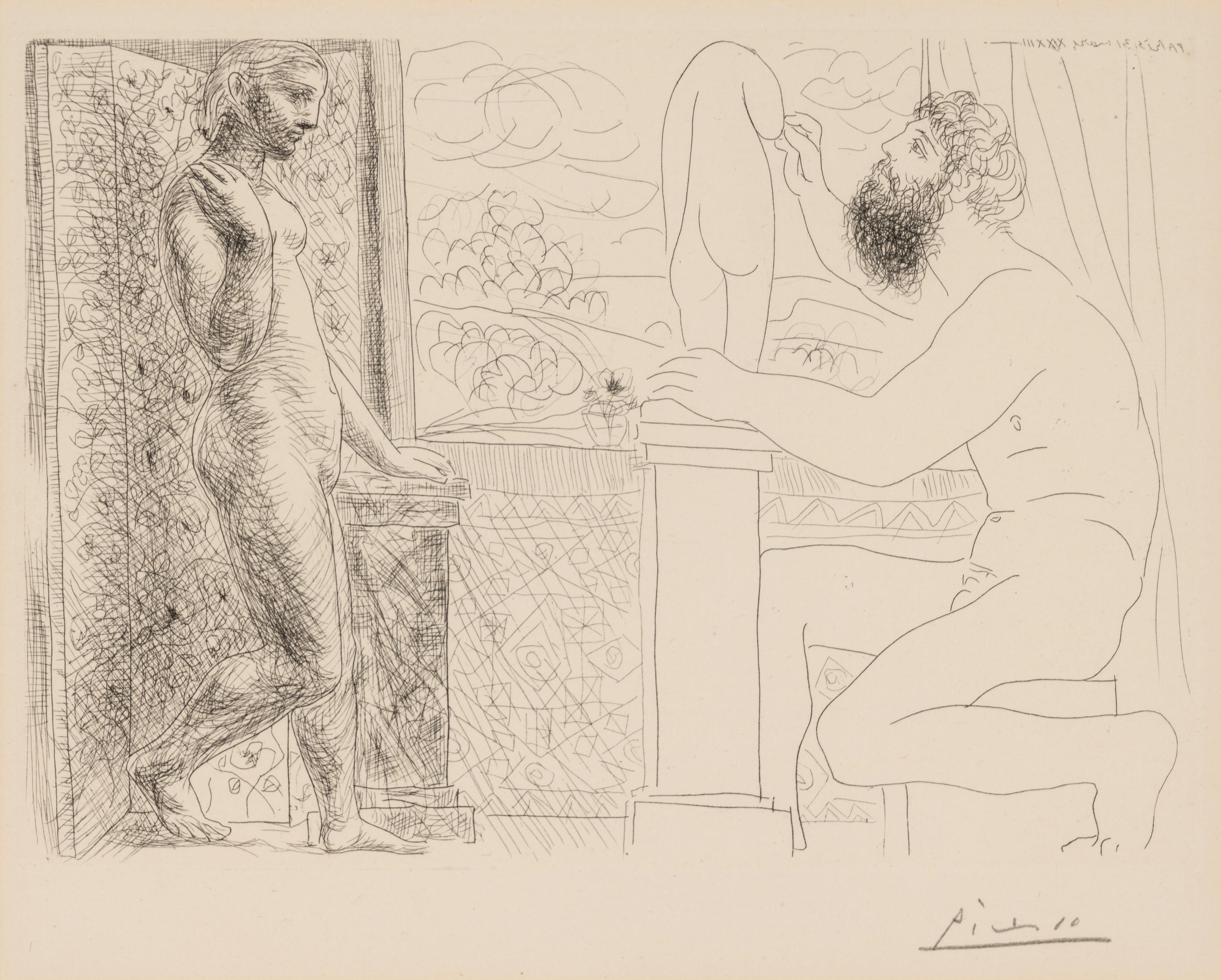 Sculpteur et son Modèle devant une Fenêtre (from La Suite Vollard )