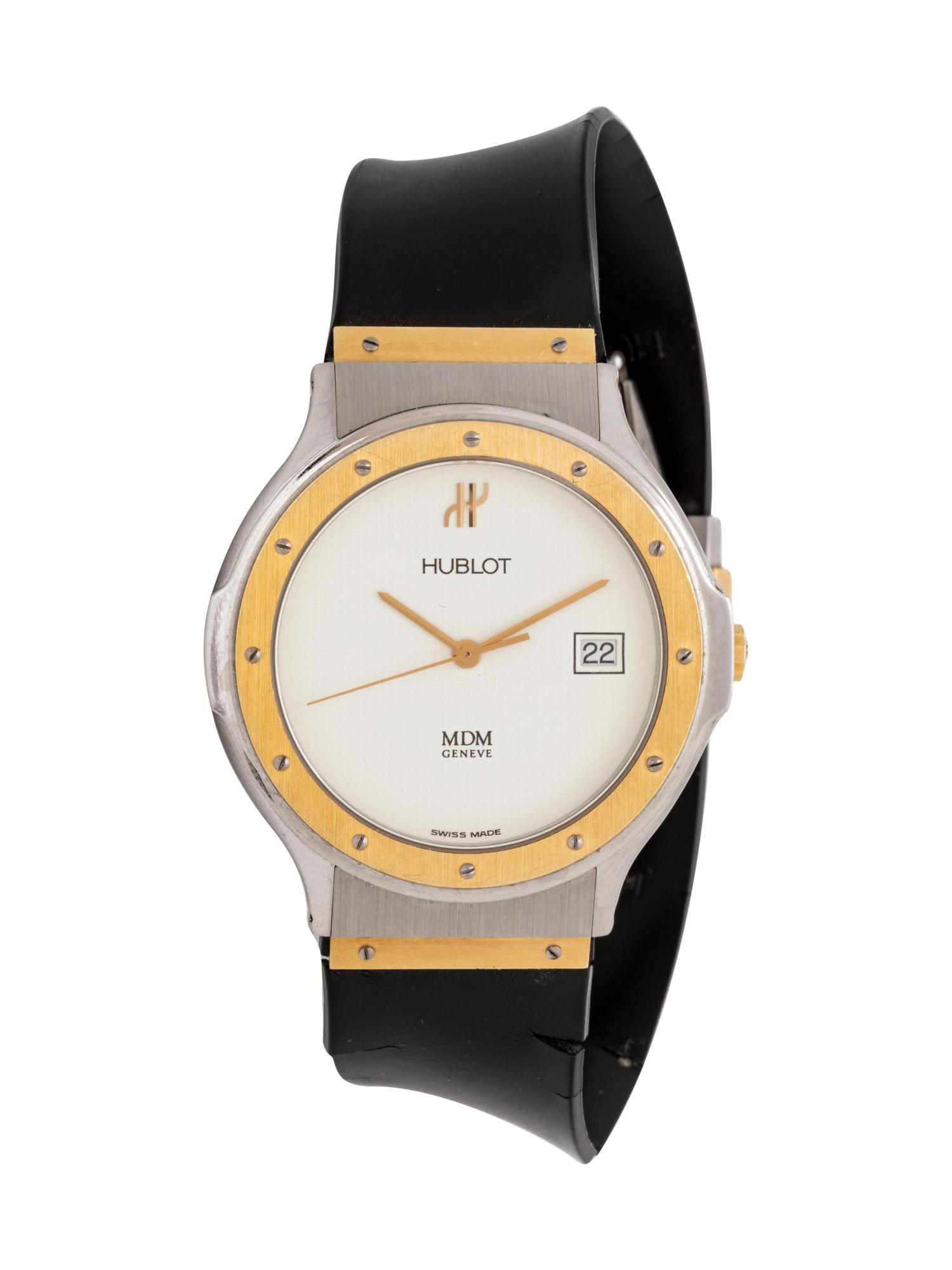 A Steel and Yellow Gold Wristwatch, Hublot,