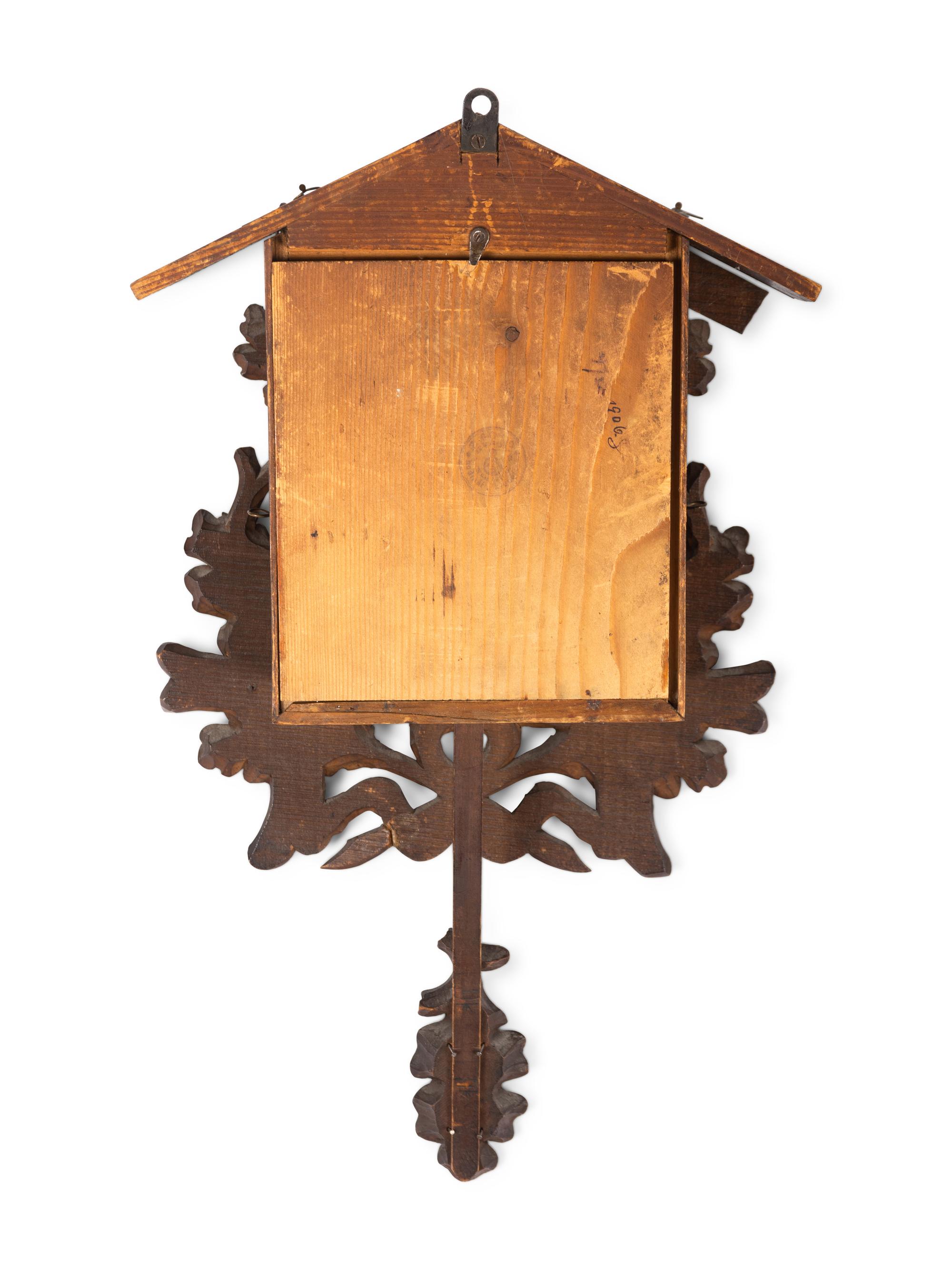 A Black Forest Carved Cuckoo Clock