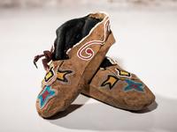 Prairie Beaded Hide Moccasins