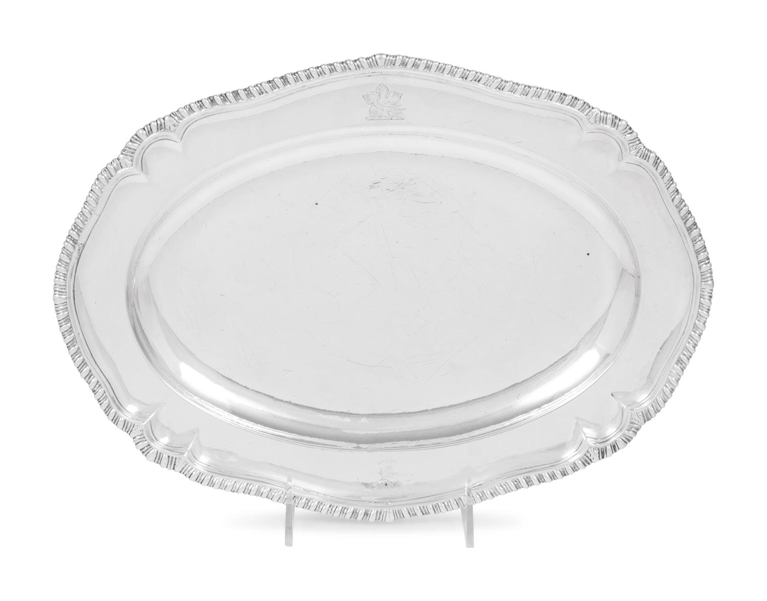 A George II Silver Meat Platter