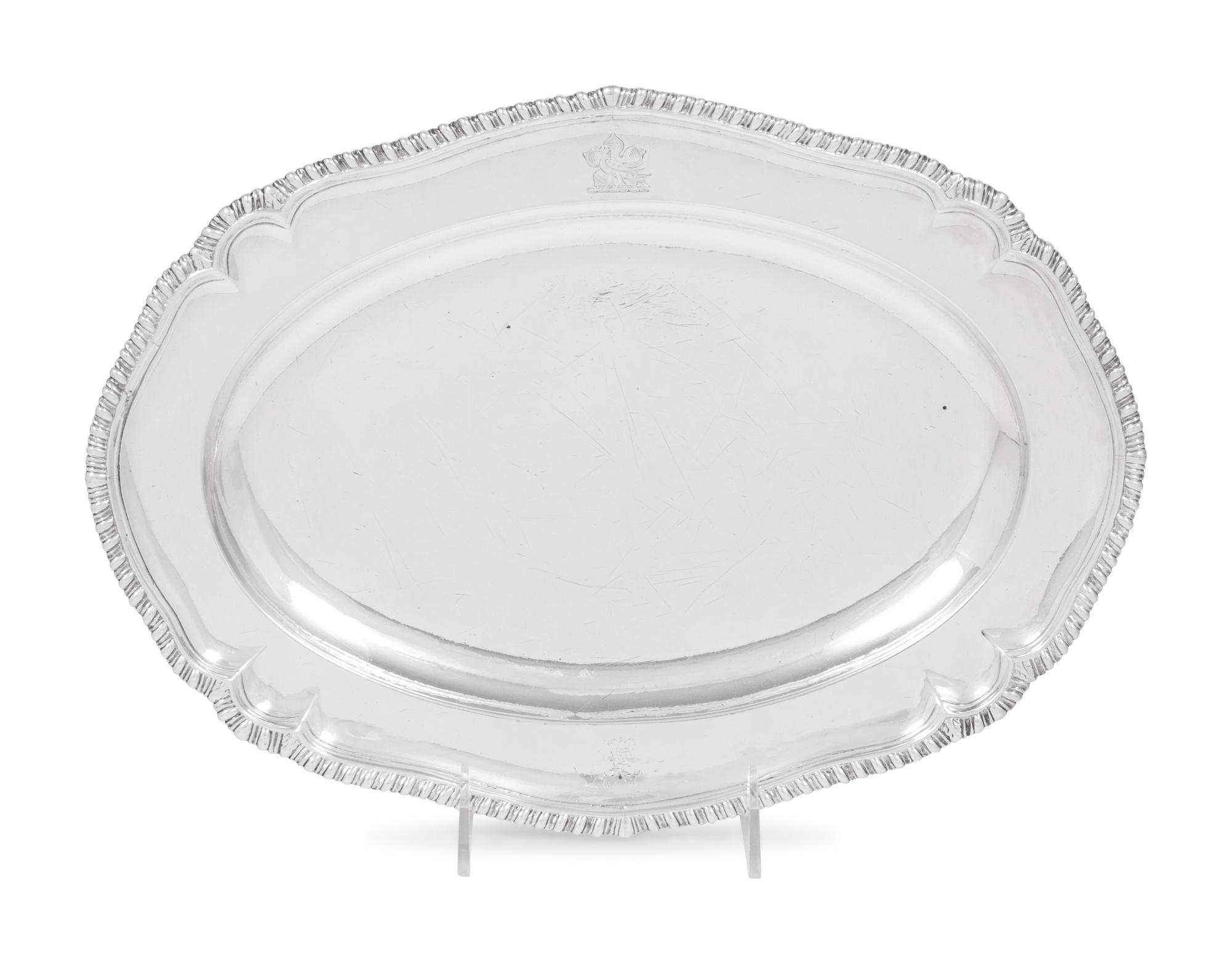 A George II Silver Meat Platter