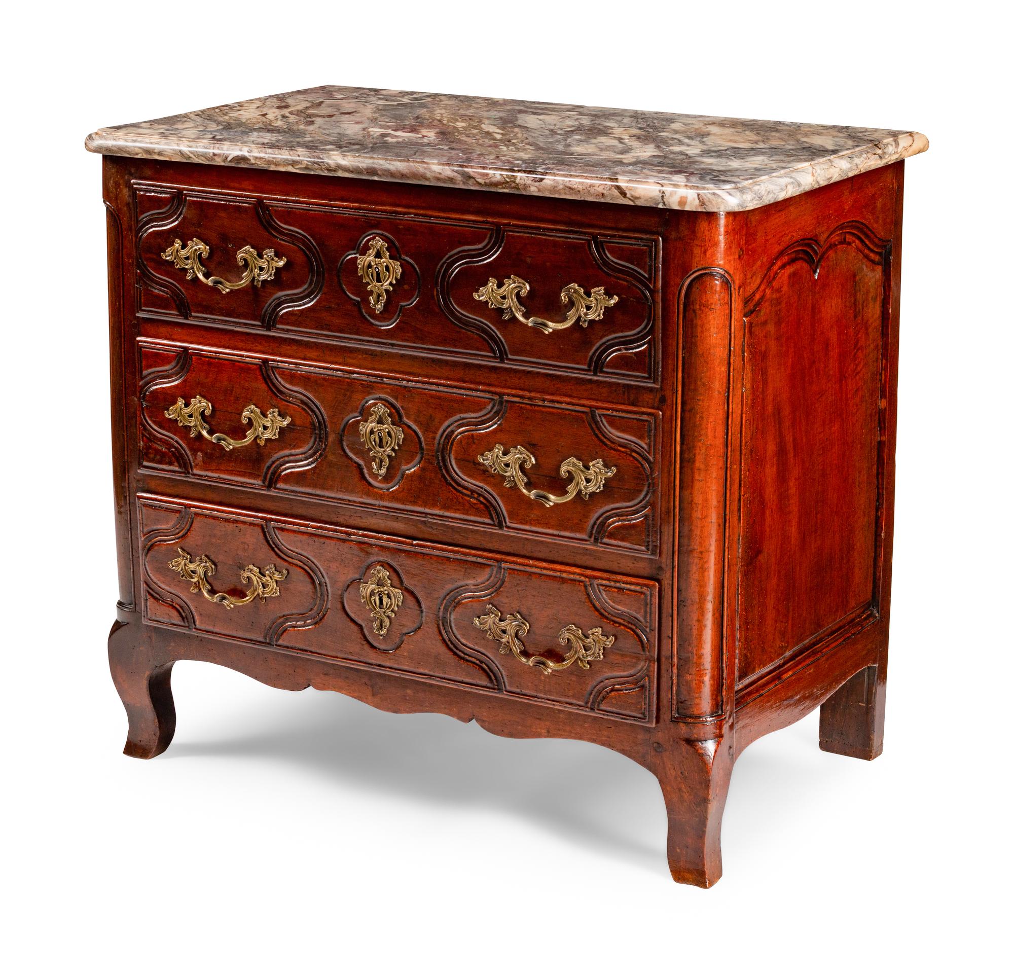 A Louis XV Provincial Walnut Commode — 19TH CENTURY