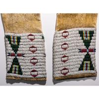 Plains Beaded Hide Leggings
