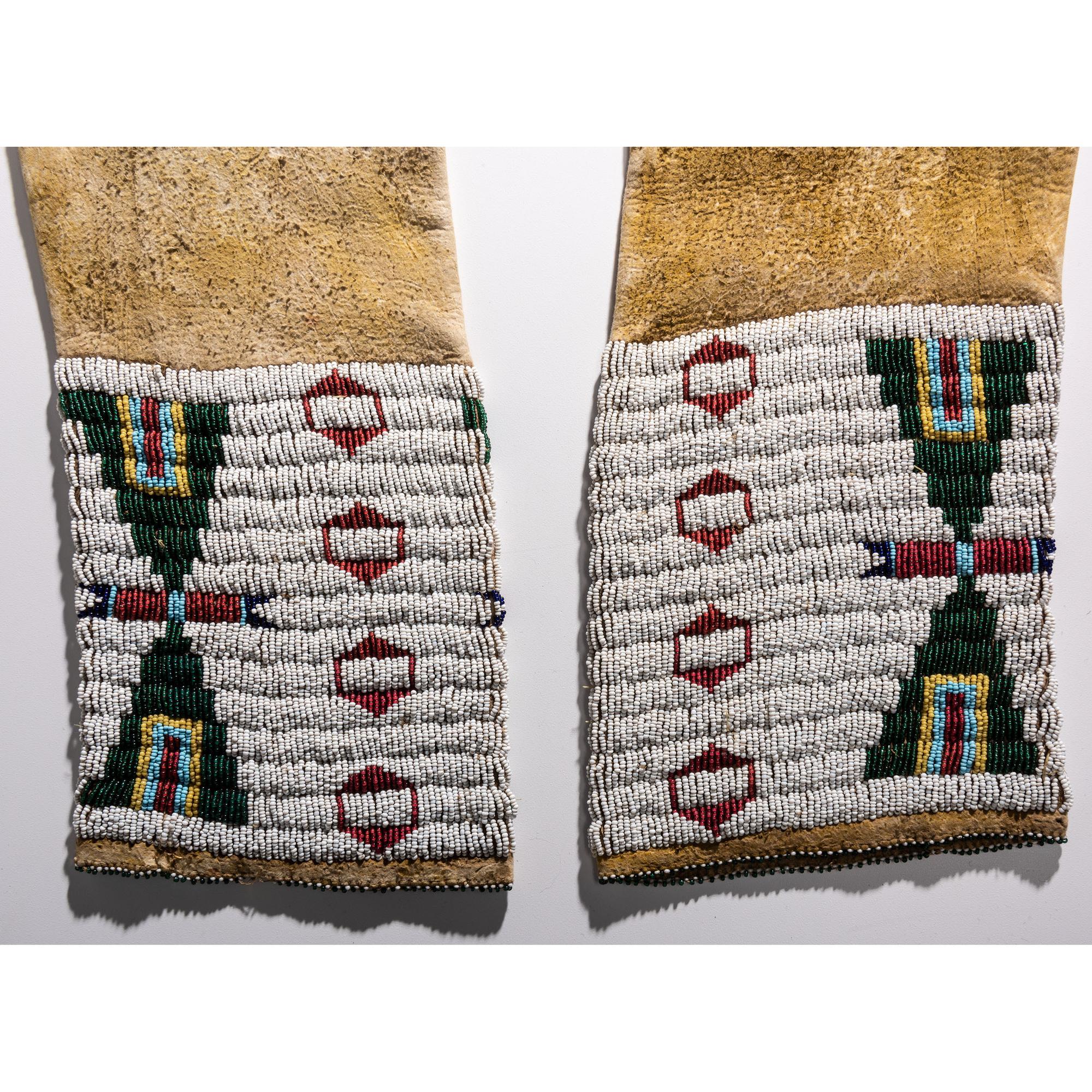 Plains Beaded Hide Leggings